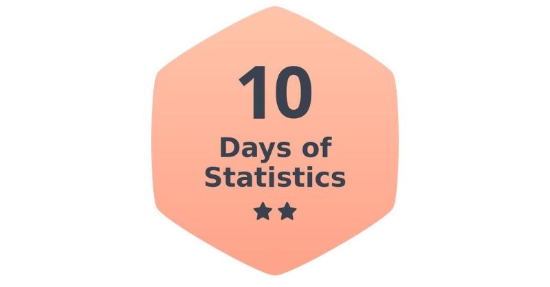 10 Days of Statistics